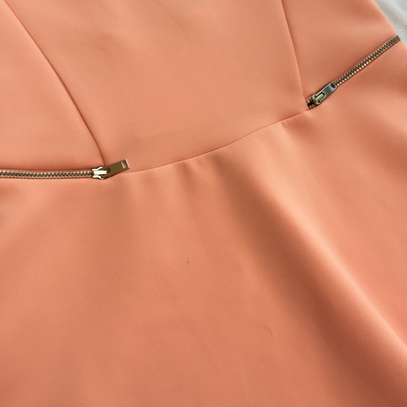 {Zara TRF} High Neck Side Zip Scuba Dress Size Sm - Picture 4 of 4